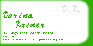 dorina kainer business card